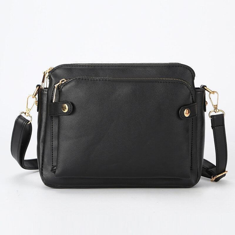 Vintage 3 Layer Leather Bag-DIVERSITY