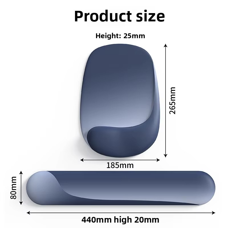 Non-Slip Ergonomic Mouse & Keyboard Wrist Support Pads