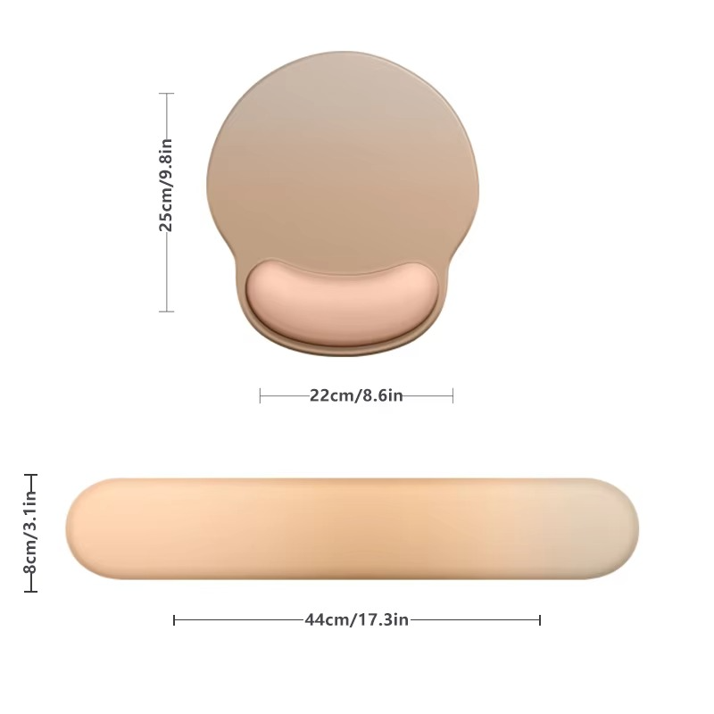 Gradient Non-Slip Keyboard & Mouse Wrist Support Pads