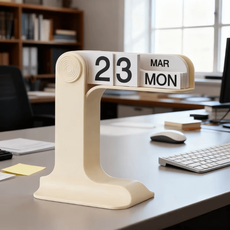 Modern Perpetual Flip Calendar