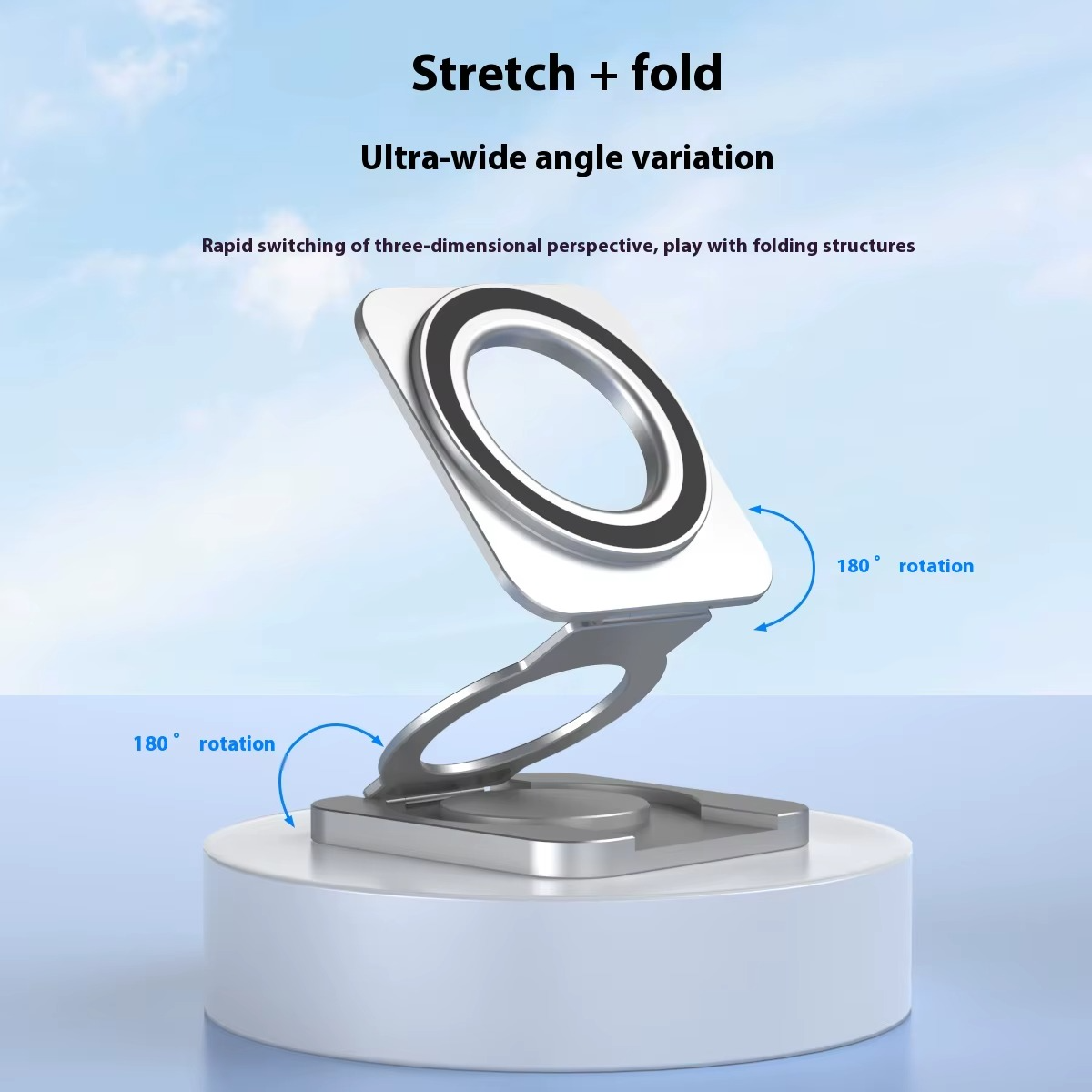 Dual Magnetic Foldable Phone Holder Stand