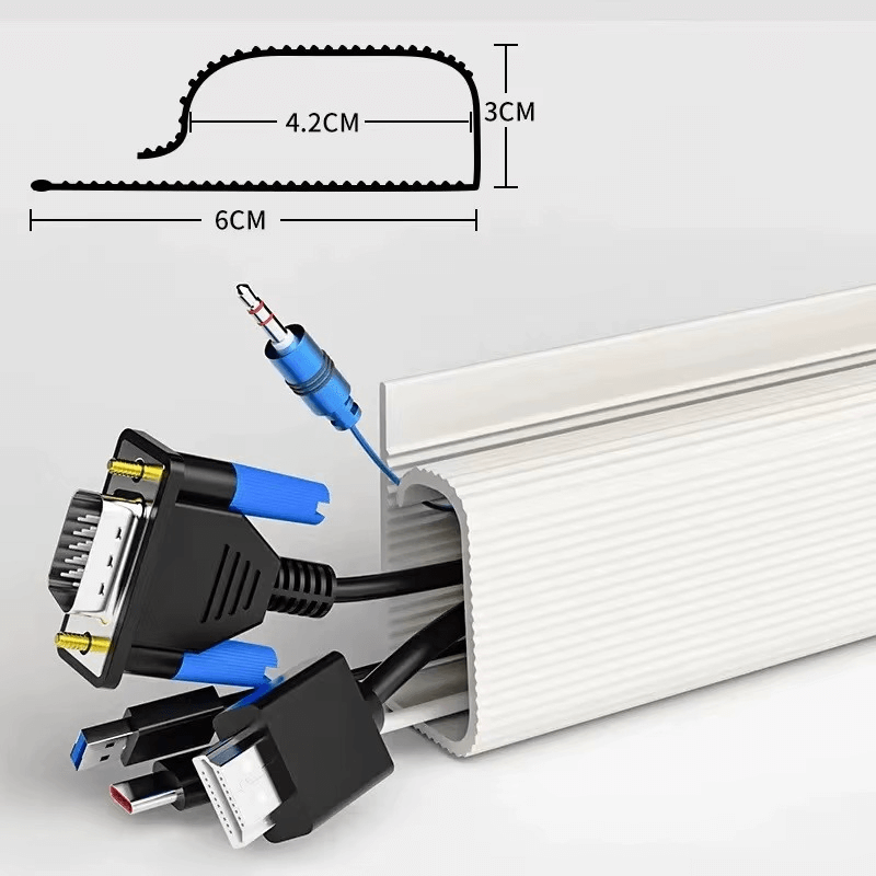 Under Desk Cable Management Strip