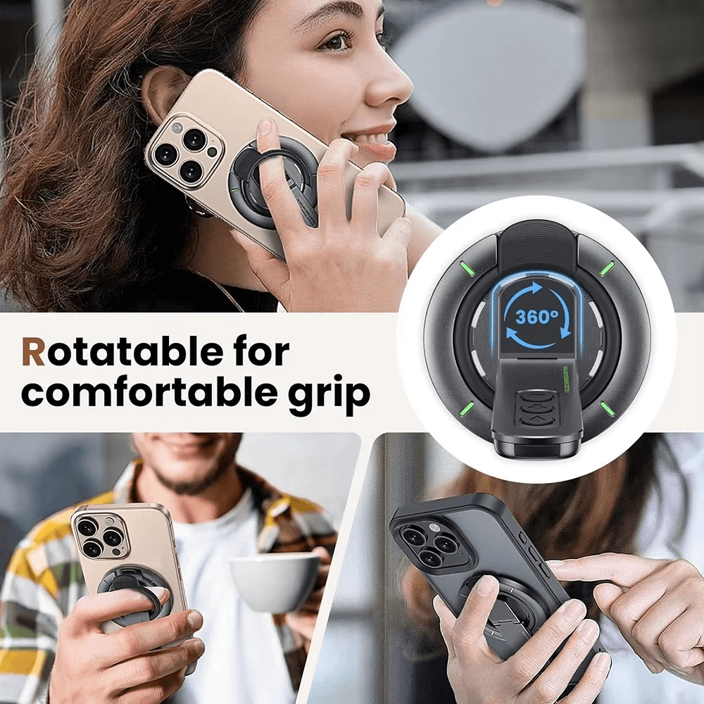 Double-Sided Magnetic Phone Holder Stand with Fidget Buttons