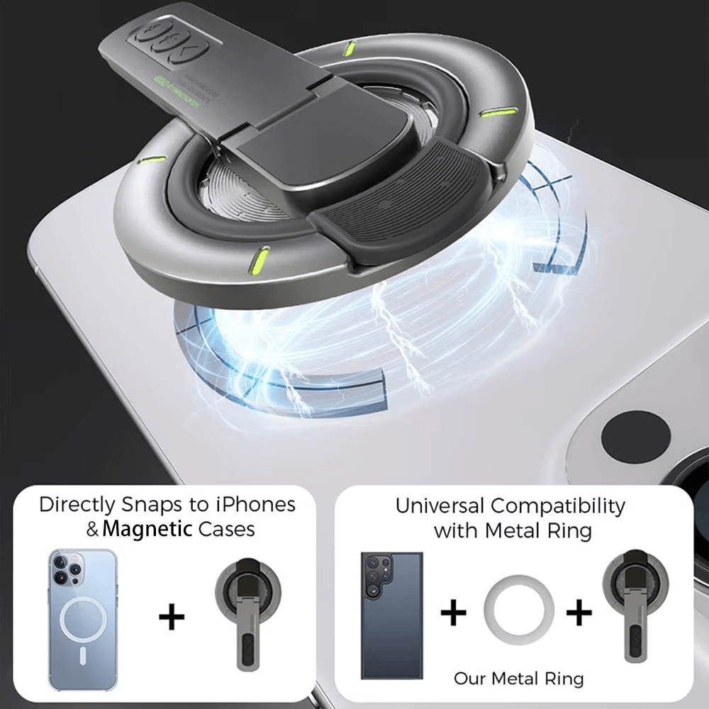 Double-Sided Magnetic Phone Holder Stand with Fidget Buttons