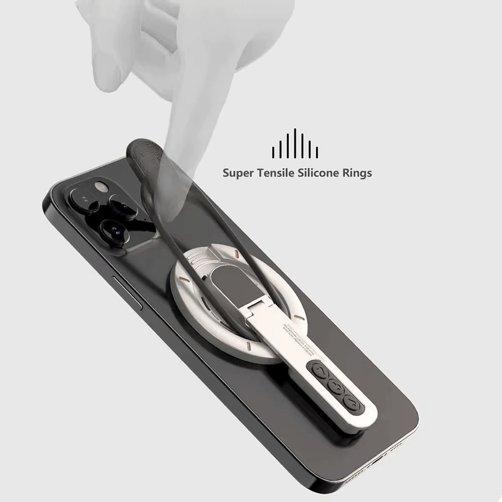 Double-Sided Magnetic Phone Holder Stand with Fidget Buttons
