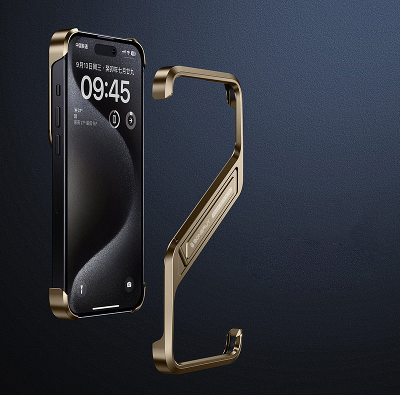 Rimless Z-Shaped Ultra Thin iPhone Case With Stand