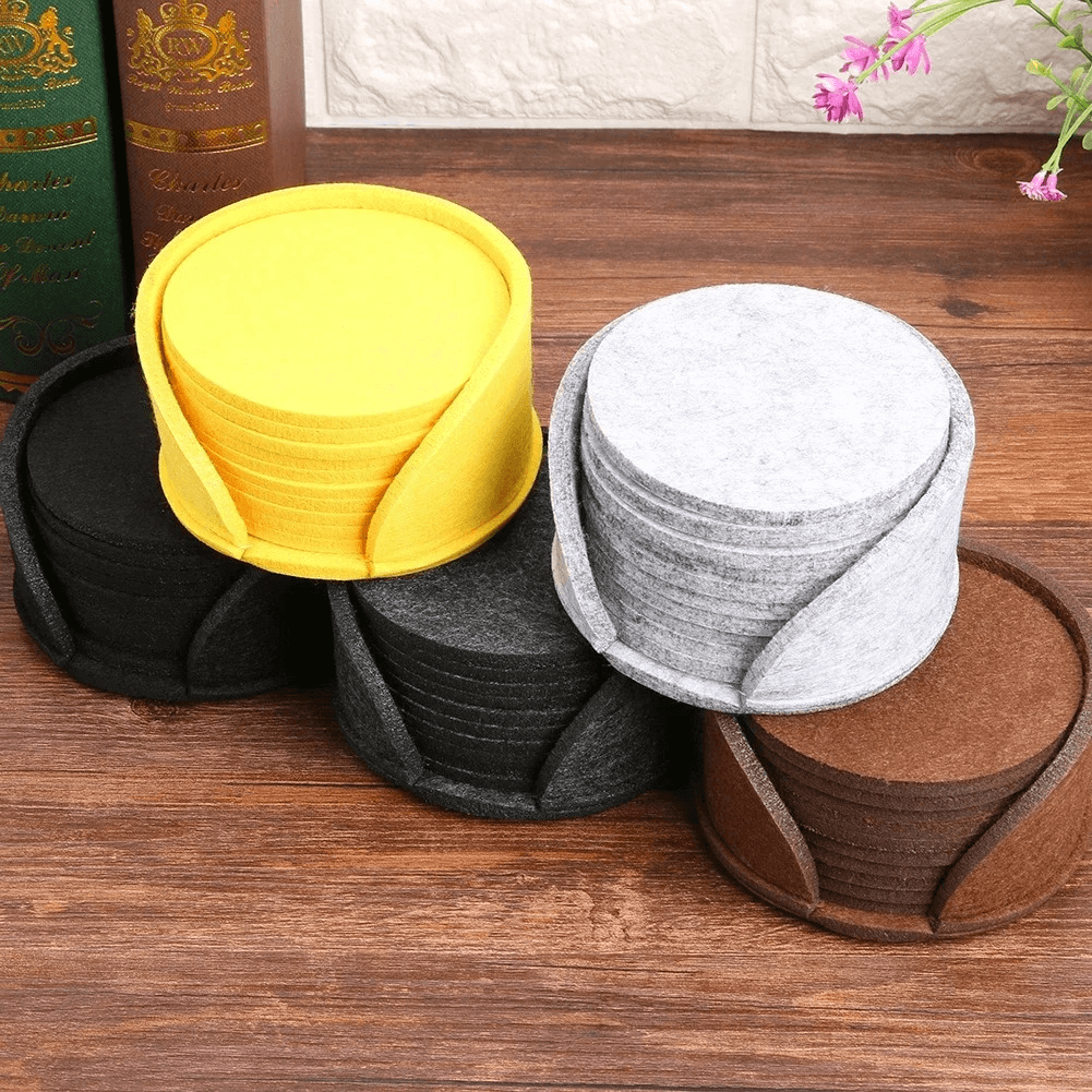 Minimalistic Felt Coasters