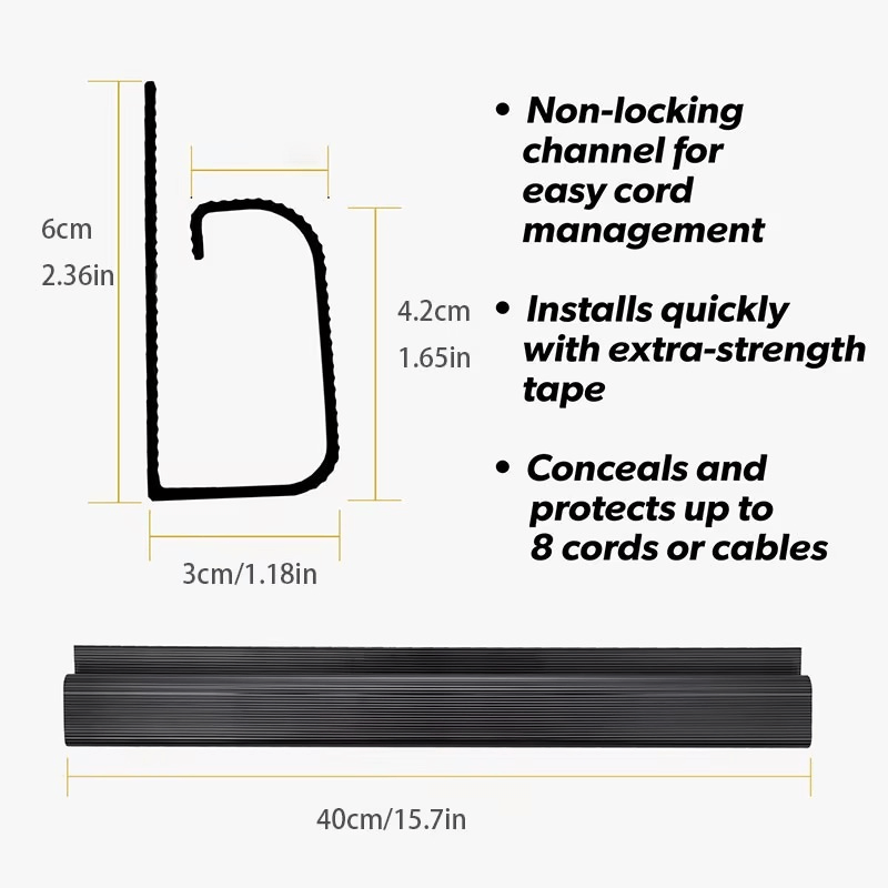Under Desk Cable Management Strip