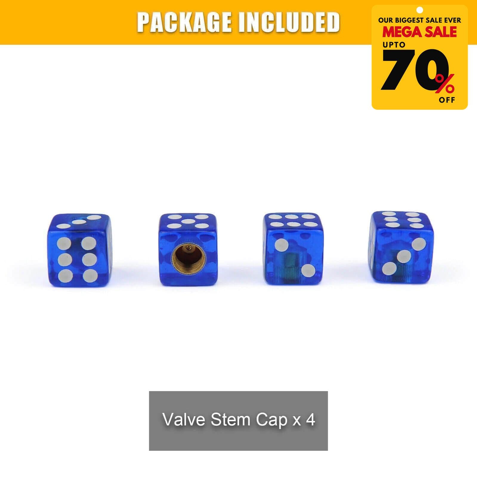 Dice Shape Tyre Valve Caps-DIVERSITY