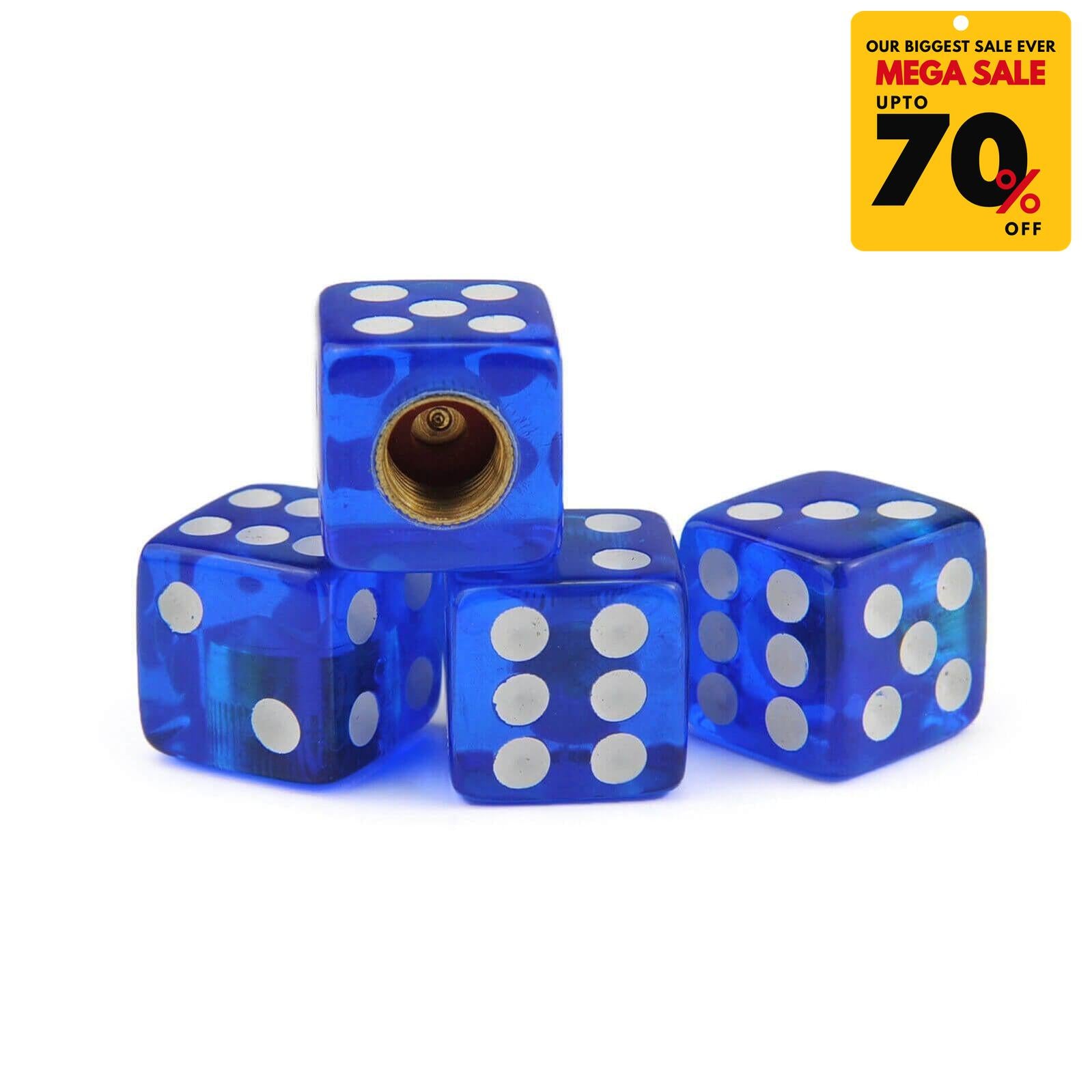 Dice Shape Tyre Valve Caps-DIVERSITY