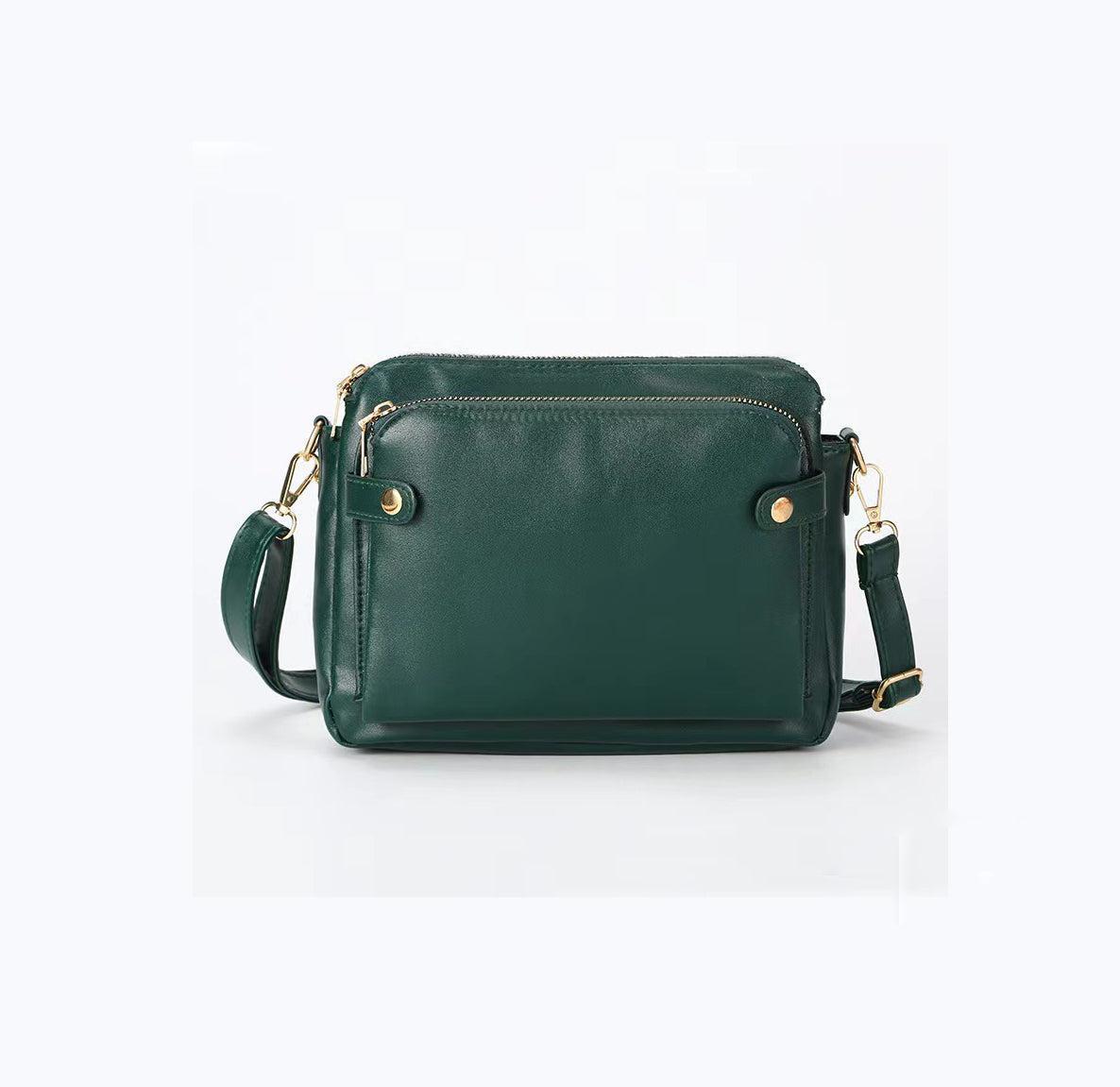 Vintage 3 Layer Leather Bag-DIVERSITY