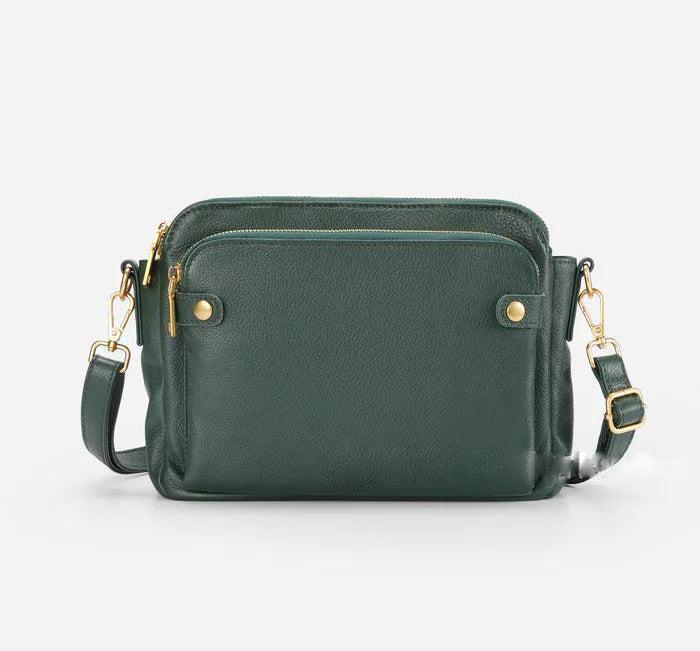 Vintage 3 Layer Leather Bag-DIVERSITY