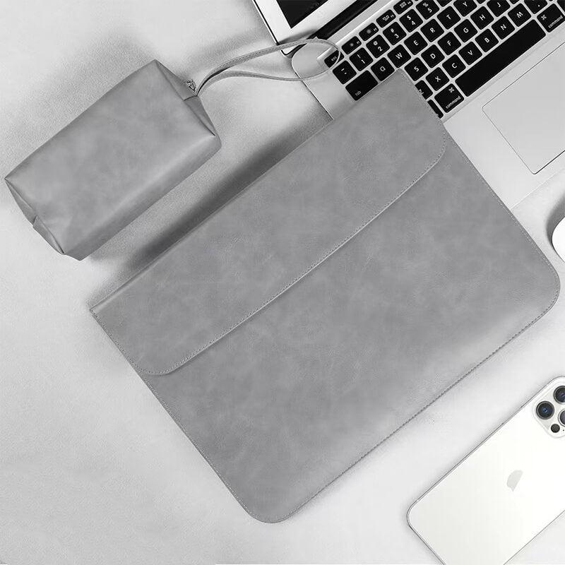 PU Leather Laptop Sleeve With Power Pouch-DIVERSITY