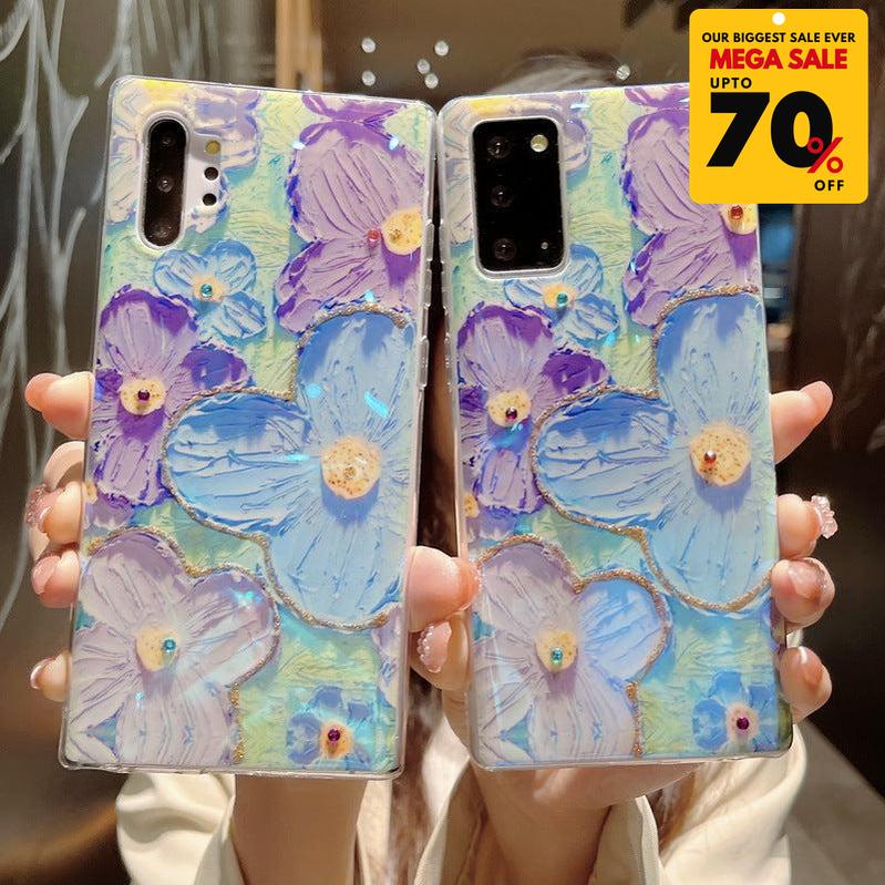 Floral Design Silicone Phone Case-DIVERSITY