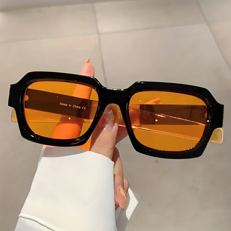 Modern Square Luxe Sunglasses - Sunset Tint