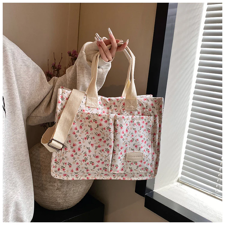 Versatile Tote Bag - Tulip White