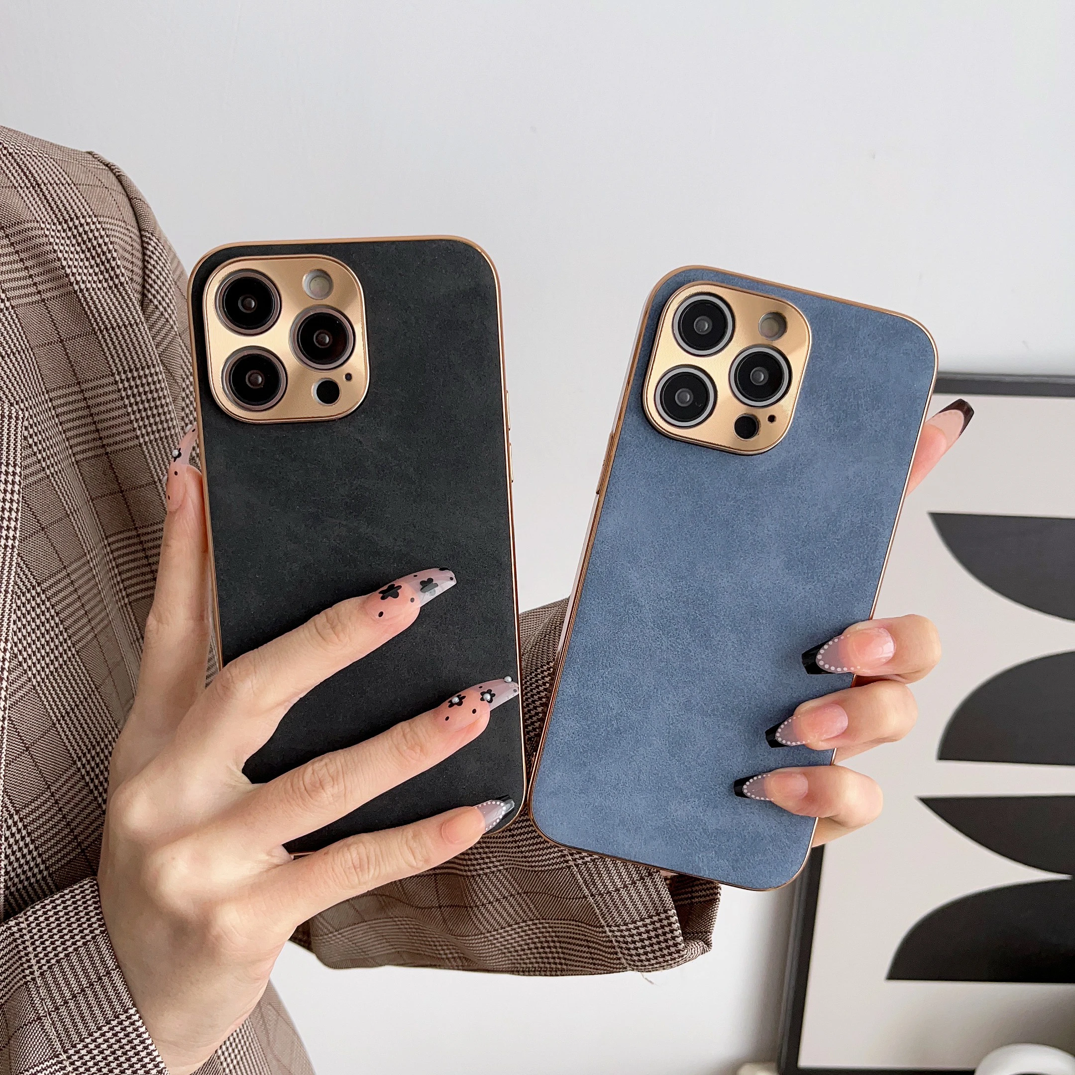Suede Leather iPhone Case-DIVERSITY