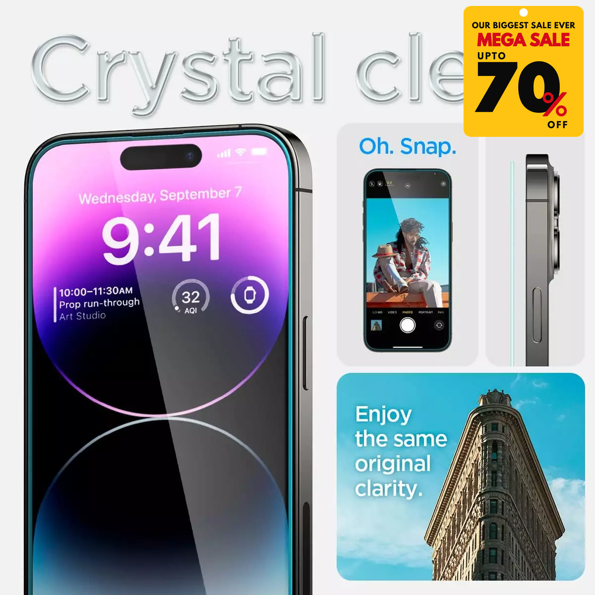 Spigen iPhone Screen Protector with Applicator-DIVERSITY