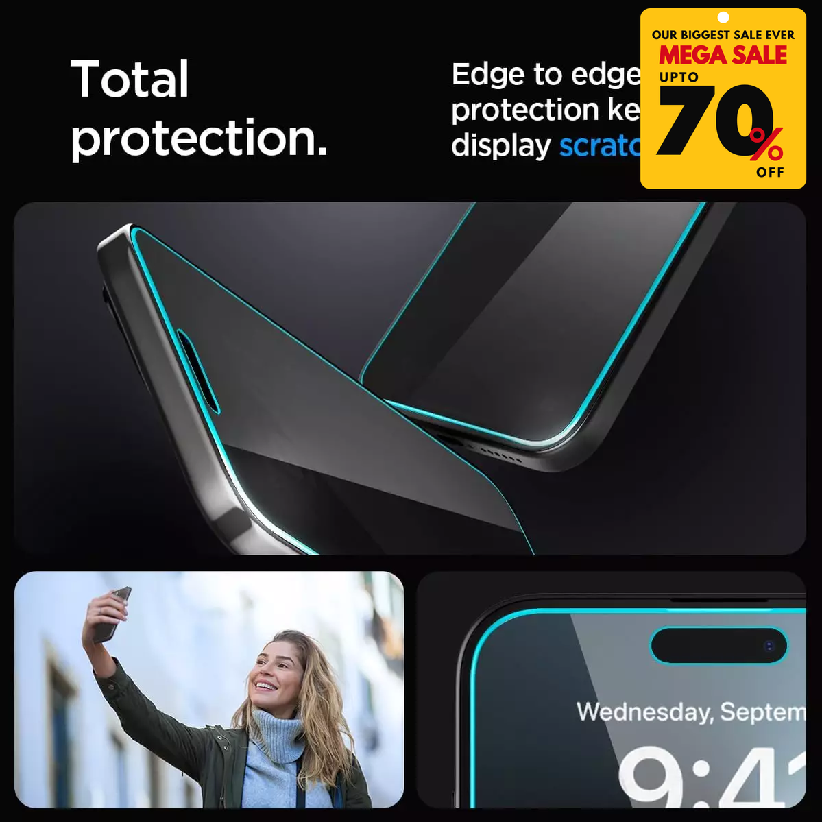 Spigen iPhone Screen Protector with Applicator-DIVERSITY