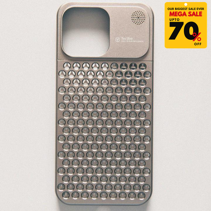 ALPHA Hybrid Metal Mesh iPhone Case - Desert Titanium