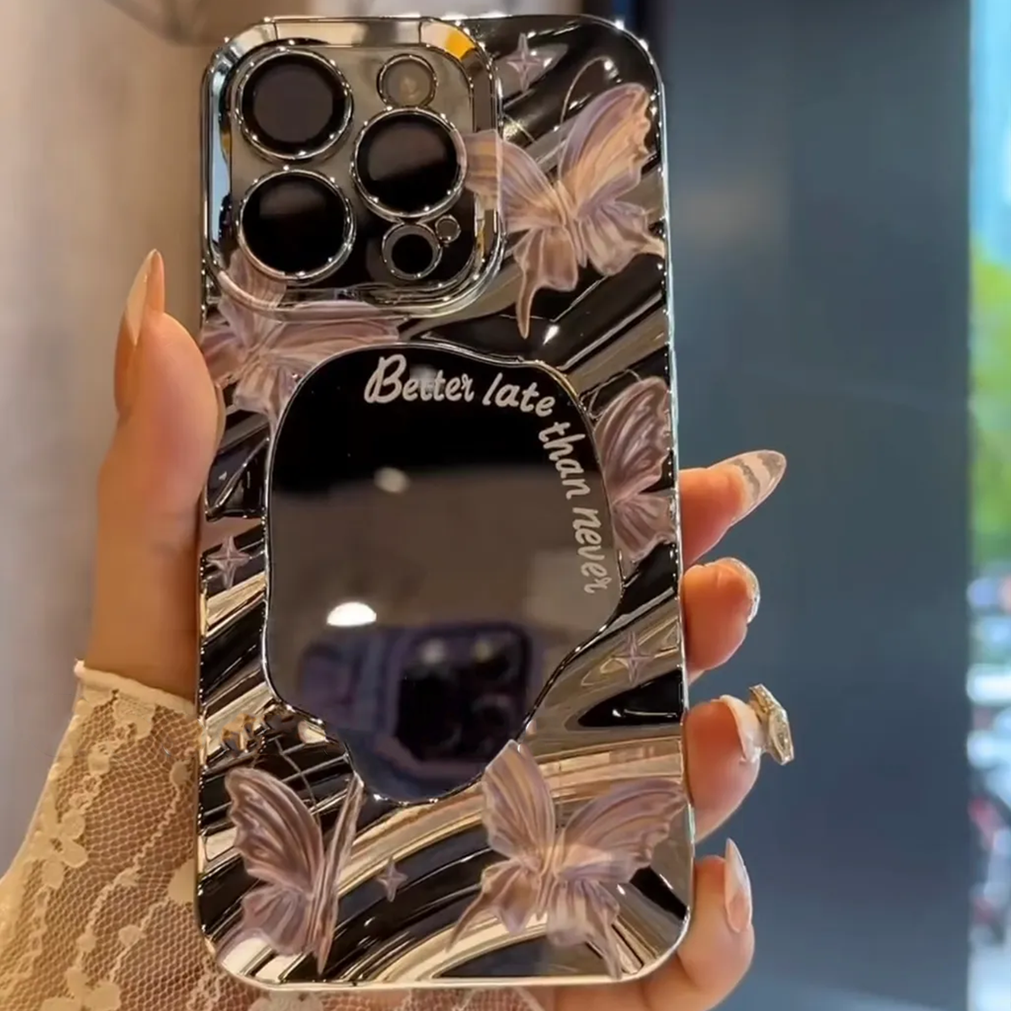 Butterfly Mirror iPhone Case