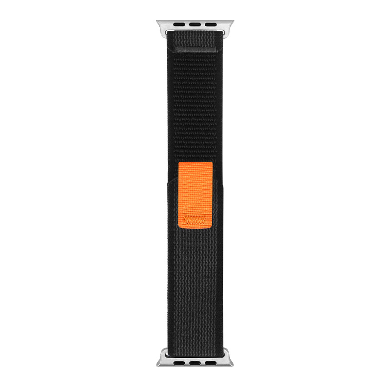 Trail Loop Nylon Strap For Apple Watch - Black Grey