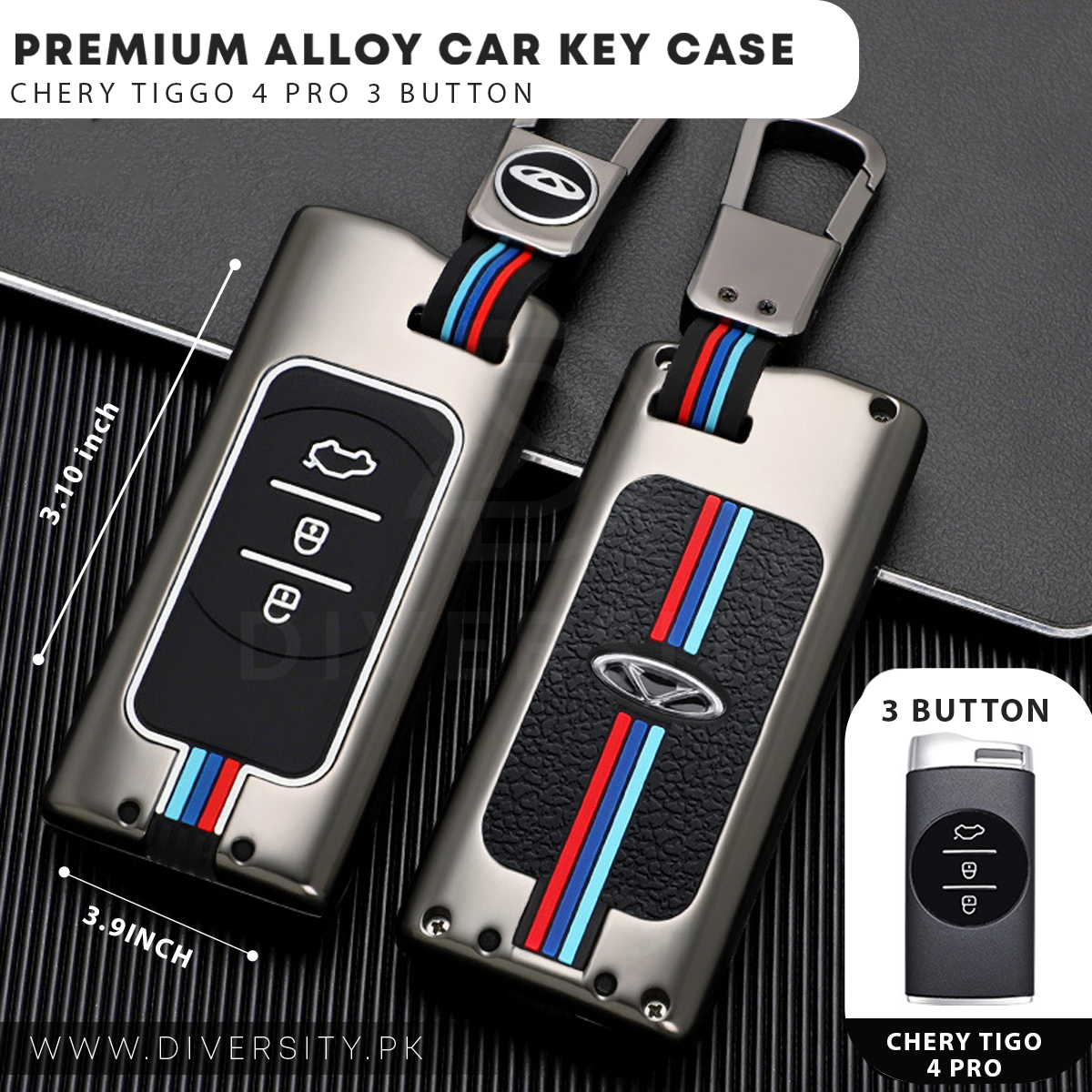 Premium Alloy Car Key Case-DIVERSITY