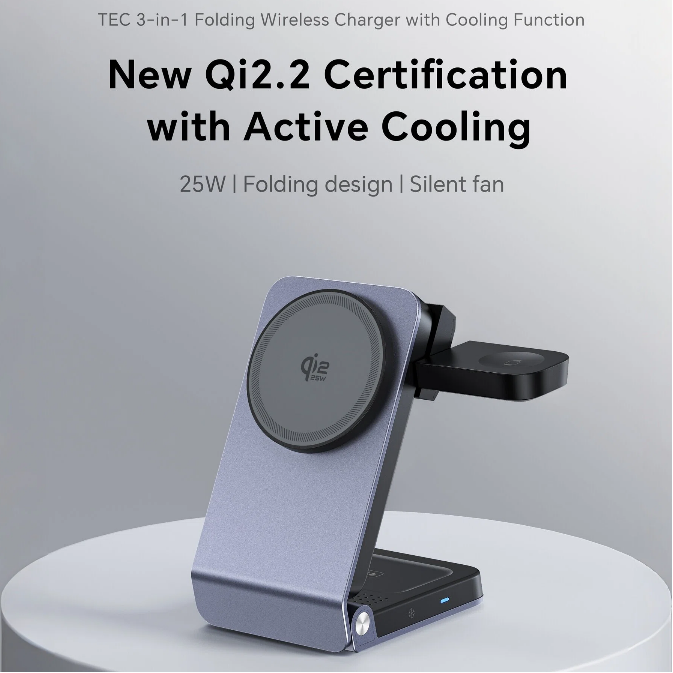 3-in-1 Foldable Magnetic 25W Wireless Charger