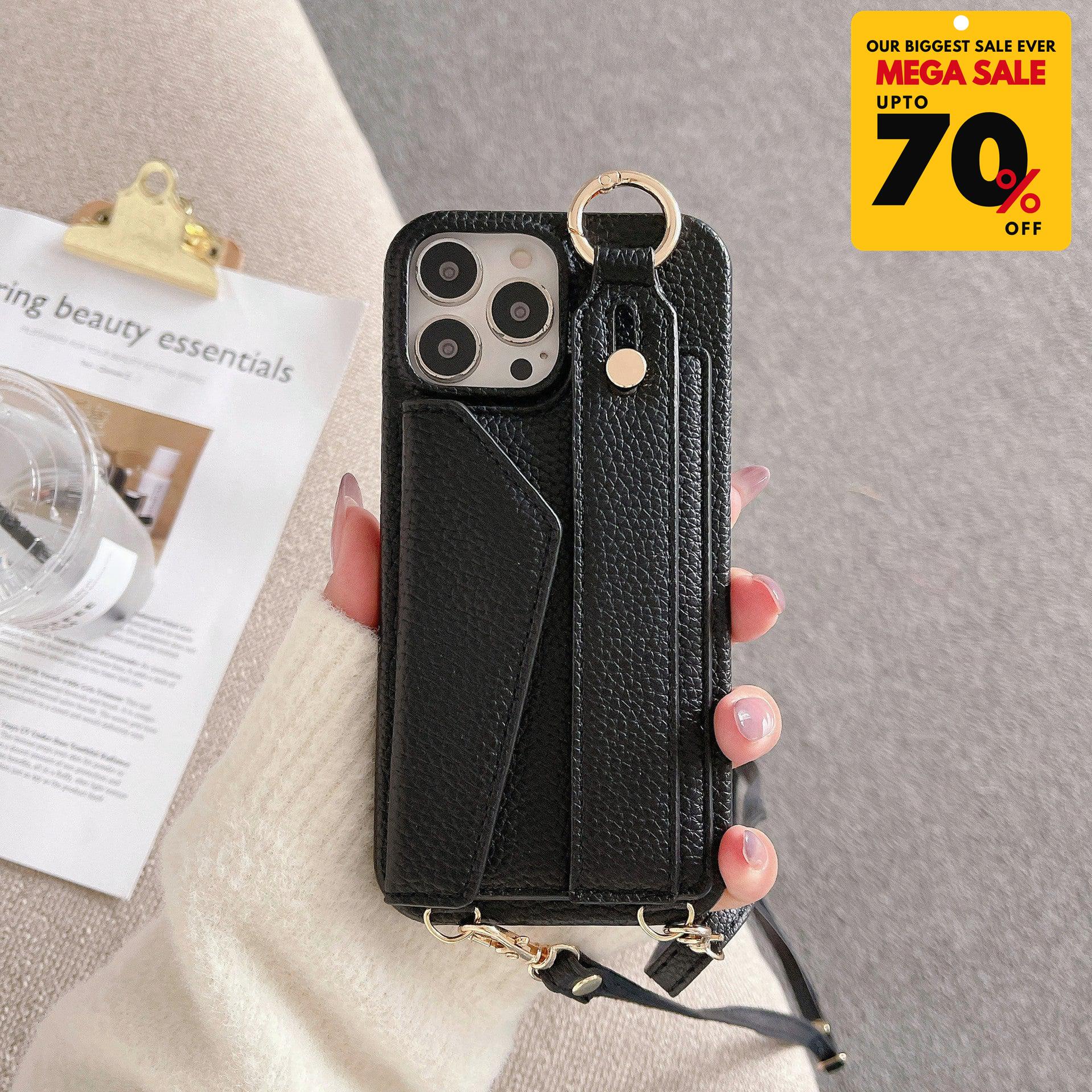 Faux Leather Crossbody Phone Case-DIVERSITY