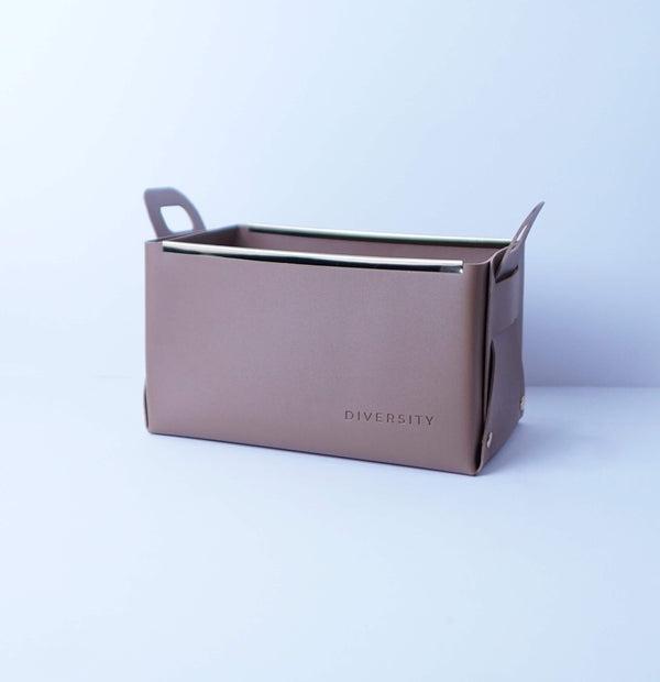 Faux Leather Nordic Storage Basket-DIVERSITY