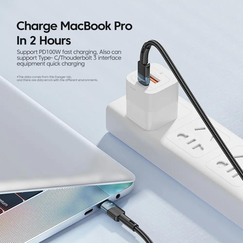 ESSAGER 100W TYPE-C to TYPE-C Fast Charging Cable-DIVERSITY