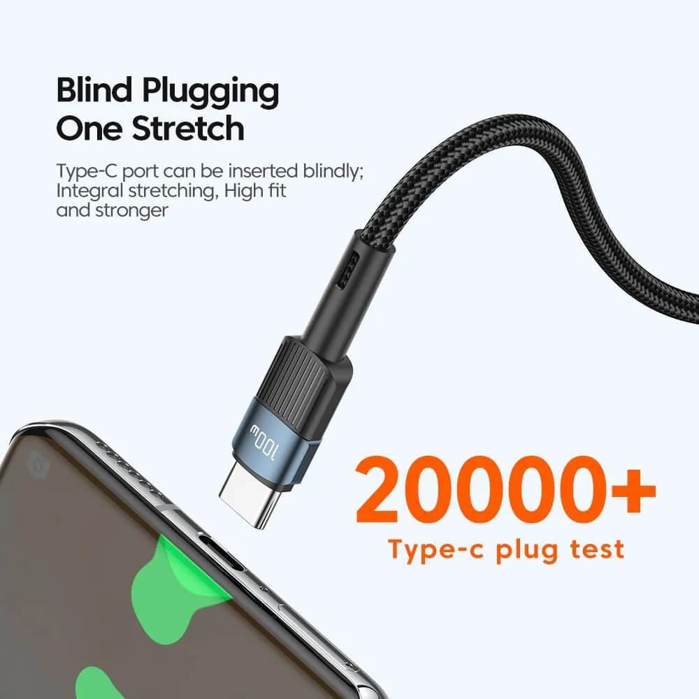 ESSAGER 100W TYPE-C to TYPE-C Fast Charging Cable-DIVERSITY