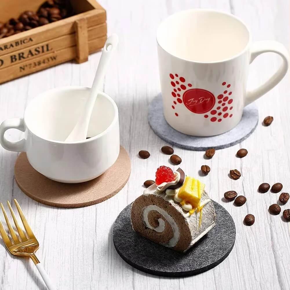 Minimalistic Felt Coasters