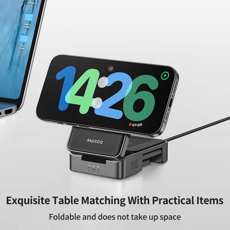 MAXCO 3 in 1 Foldable Wireless Charger - MW13
