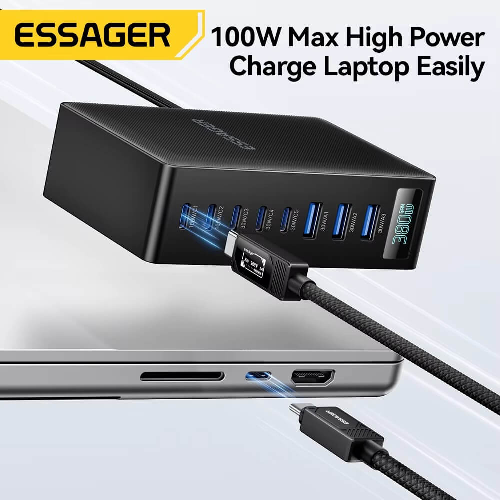 Essager 380W GaN Desktop Charger (3A & 5C)