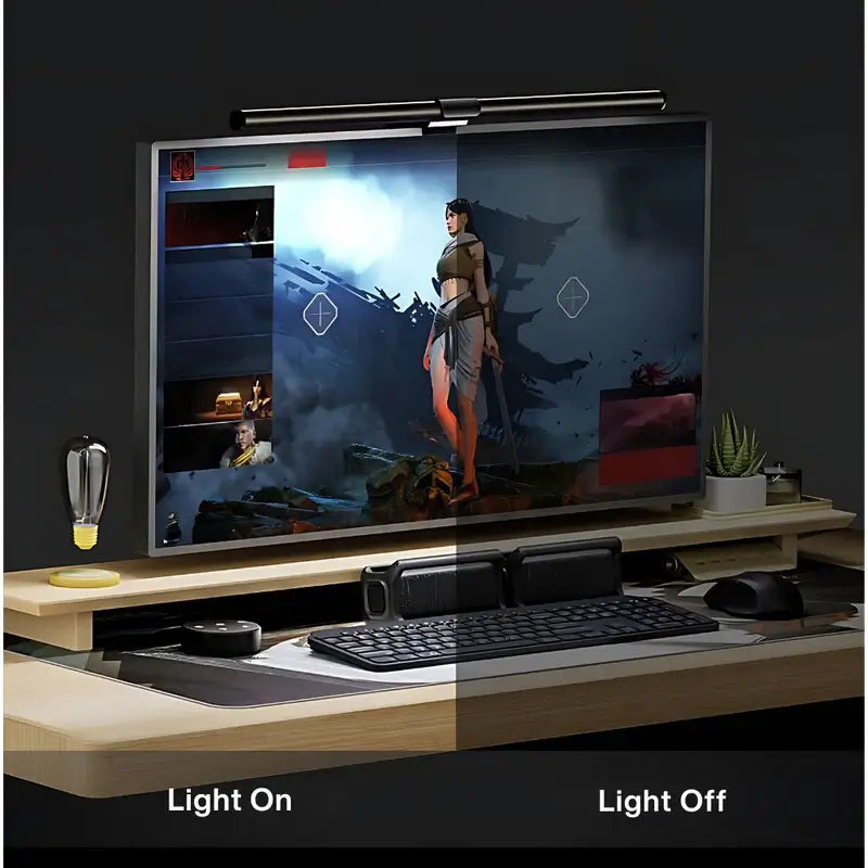 Monitor Light Bar With Rear Light and Wireless Remote Control
