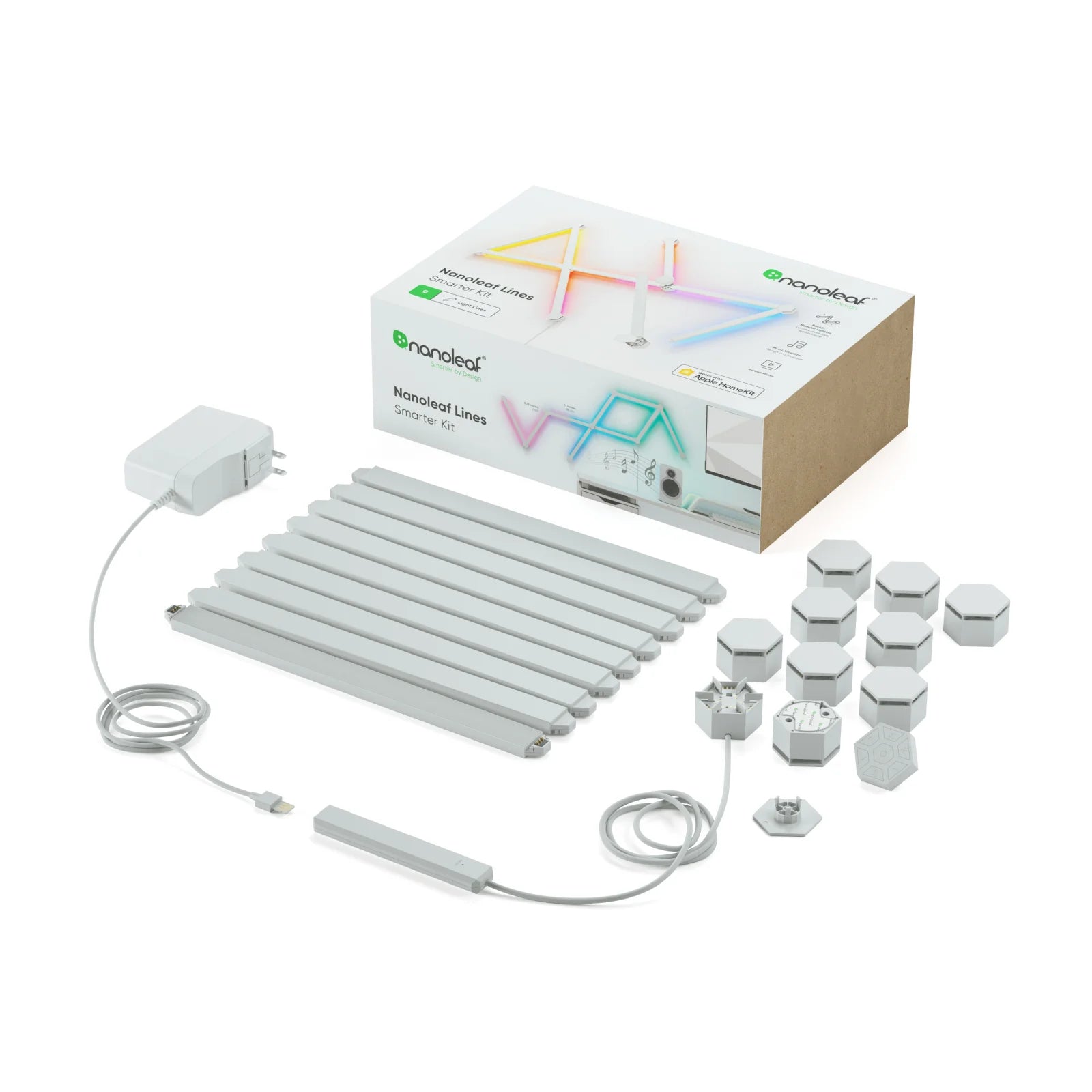 Nanoleaf Lines LED Light Bars – 9 Pack Smarter Kit