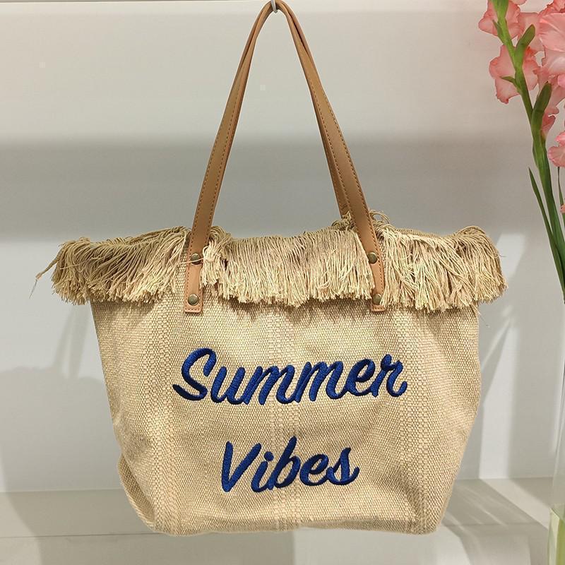 Summer Vibes Canvas Handbag-DIVERSITY