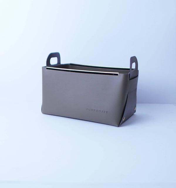 Faux Leather Nordic Storage Basket-DIVERSITY
