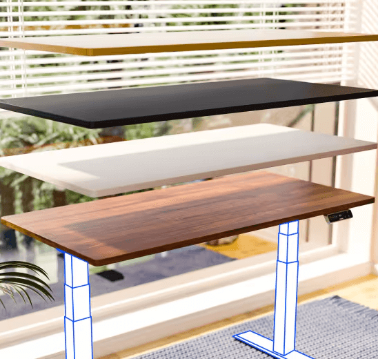 FlexiSpot E7 - Dual Motor Premium Standing Desk With Black Frame