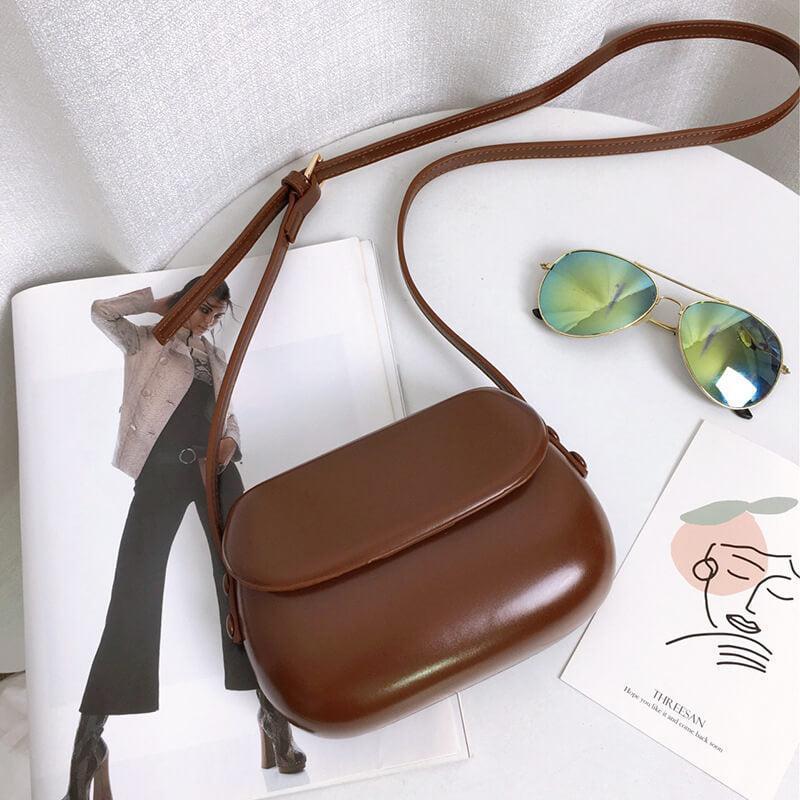 Minor Fault Leather Saddle Bag-DIVERSITY