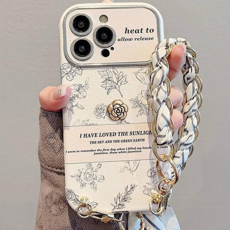 Timeless Floral iPhone Case with Scarf Strap-DIVERSITY