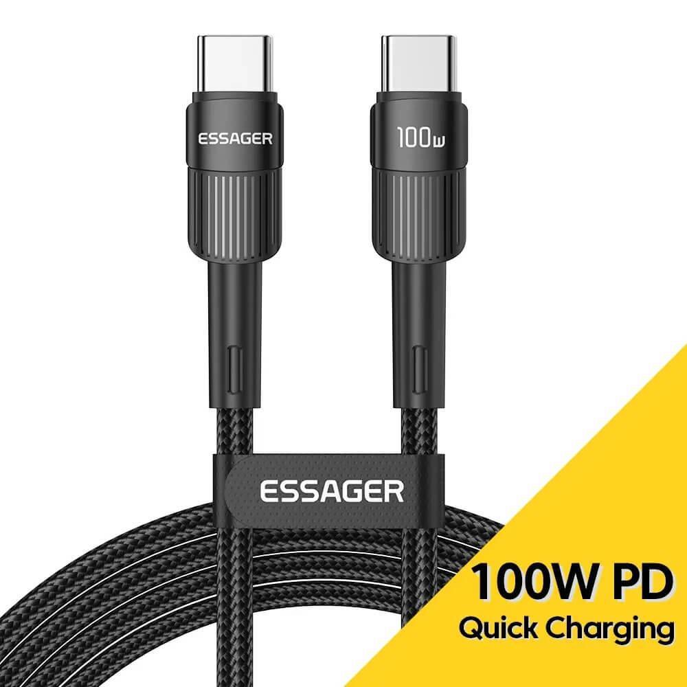 ESSAGER 100W TYPE-C to TYPE-C Fast Charging Cable-DIVERSITY