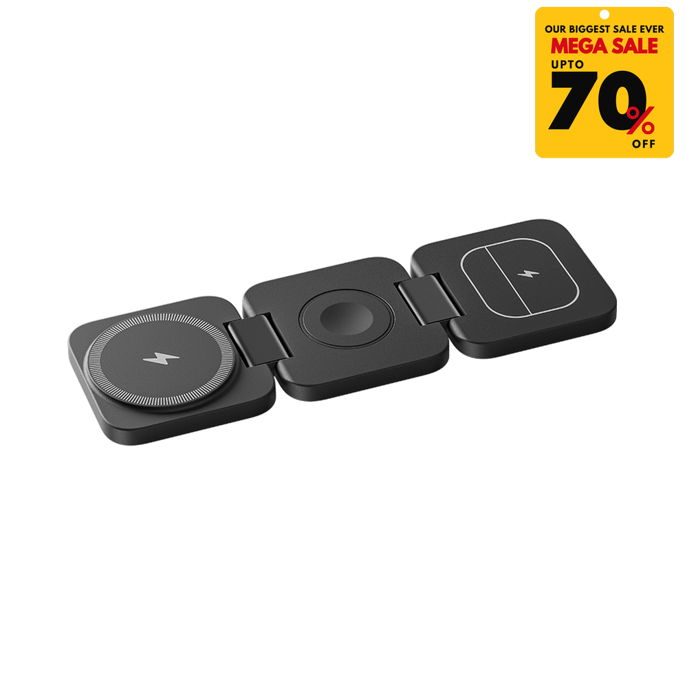 3 in 1 Foldable Magnetic Wireless Charger Stand-DIVERSITY