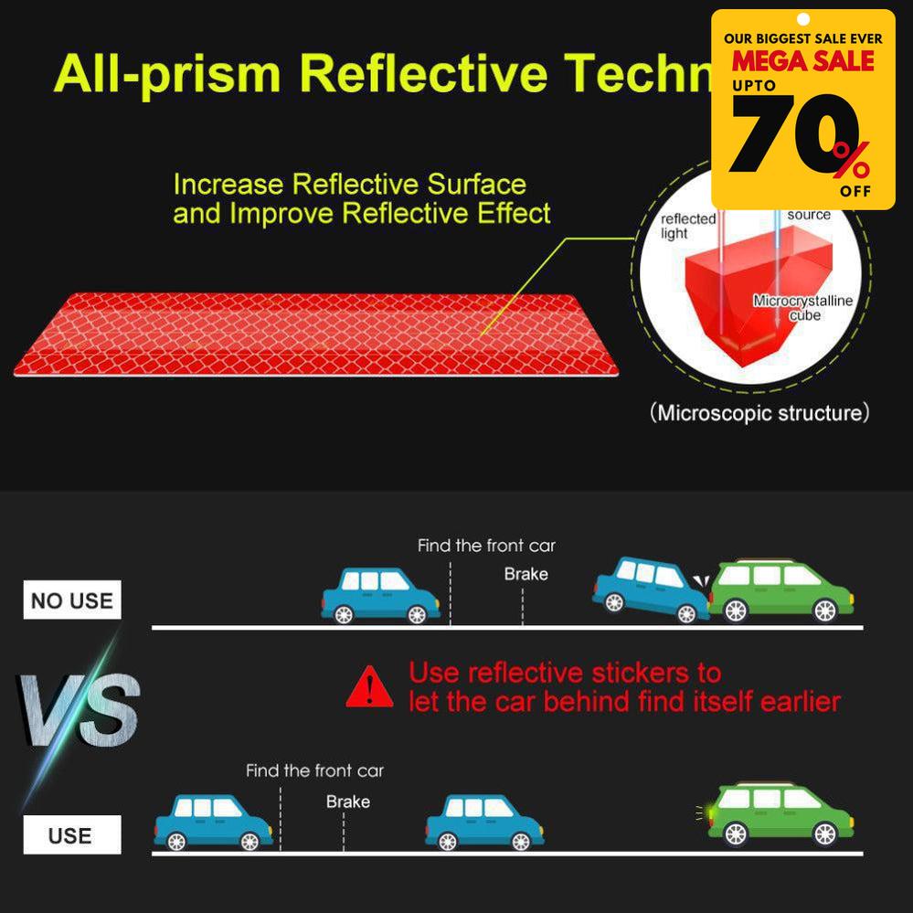 5 PCS Reflective Car Trunk Stickers-DIVERSITY