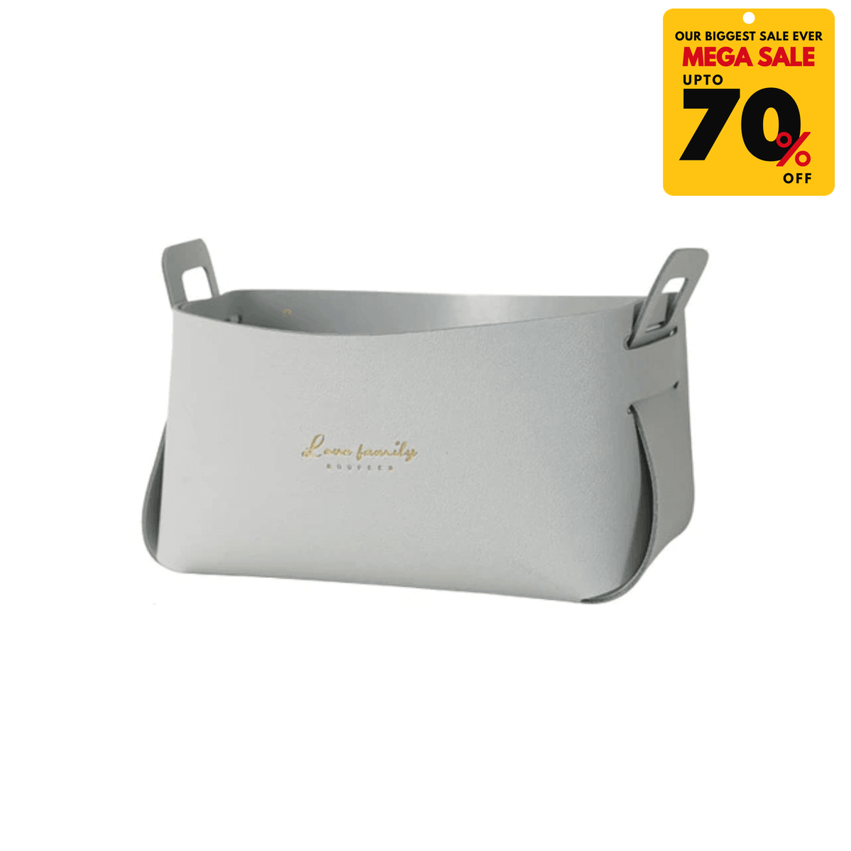 Faux Leather Nordic Storage Basket - DIVERSITY