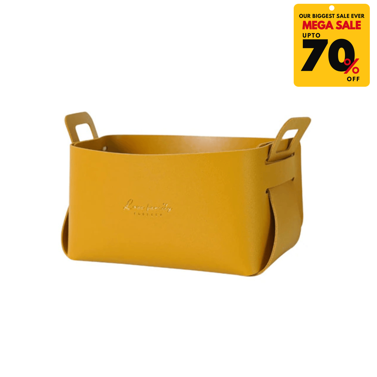 Faux Leather Nordic Storage Basket - DIVERSITY