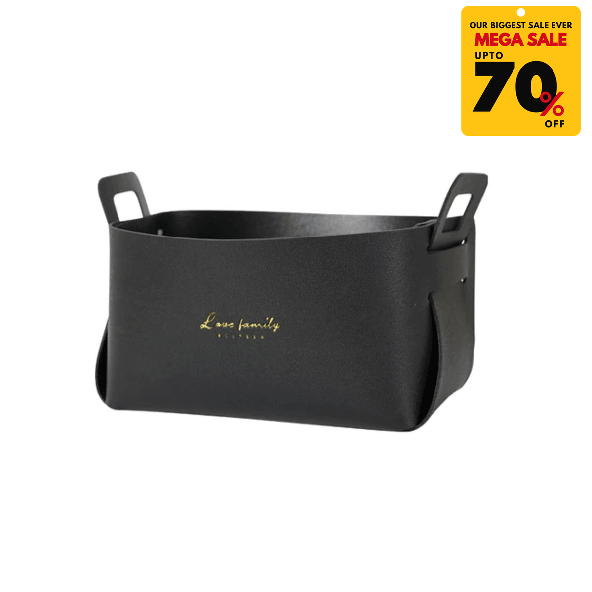 Faux Leather Nordic Storage Basket - DIVERSITY