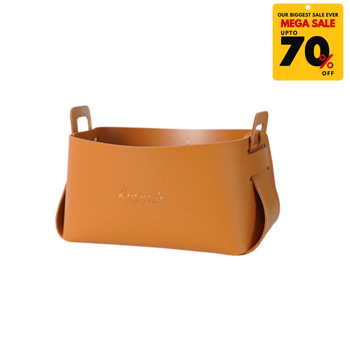 Faux Leather Nordic Storage Basket - DIVERSITY