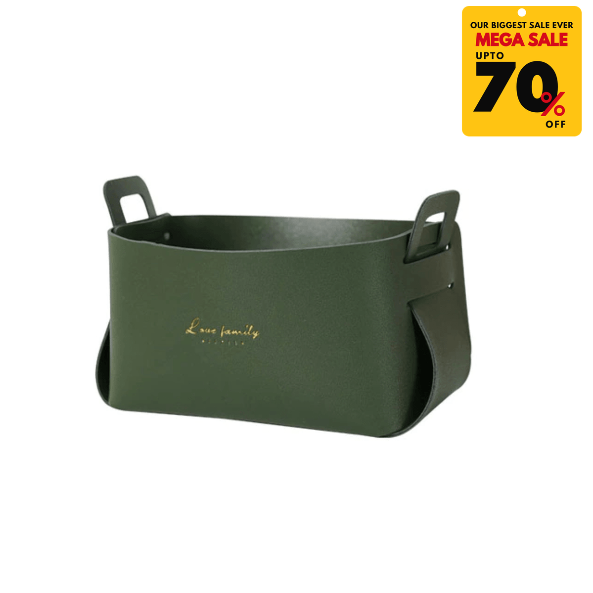 Faux Leather Nordic Storage Basket - DIVERSITY